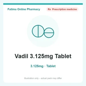 Vadil 3.125mg Tablet