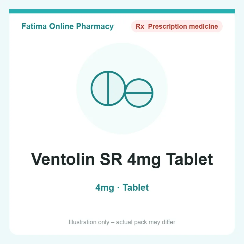 ventolin sr 4mg tablet Ventolin SR 4mg Tablet
