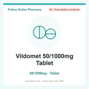 Vildomet 50/1000mg Tablet