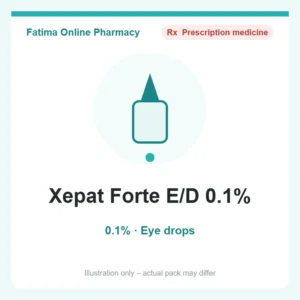 Xepat Forte E/D 0.1% – eye drops