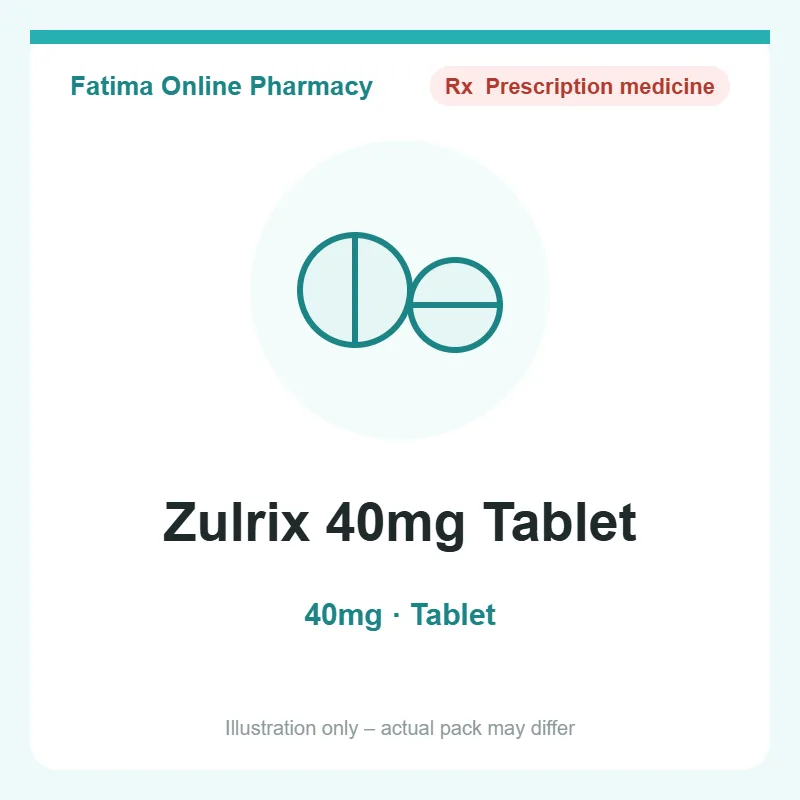 zulrix 40mg tablet Zulrix 40mg Tablet